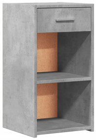 2 db betonszürke szerelt fa éjjeliszekrény 35 x 34 x 65 cm