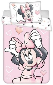 Jerry Fabrics Gyermek pamut ágynemény Minnie Blush Pink