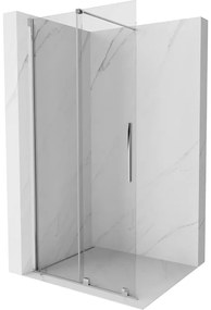 Mexen Velar, tolóajtó Walk-In típusú nyílásba 75 cm, 8 mm átlátszó üveg, króm, 871-075-000-03-01