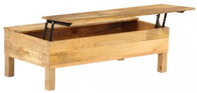 tömör mangófa dohányzóasztal 110 x 55 x 35 cm
