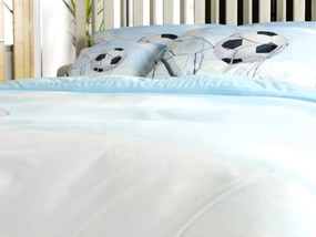 3D pamut ágynemű FOOTBALL ZONE, kék Ágyneműhuzat mérete: 70 x 90 cm | 140 x 200 cm