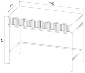 SUE konzolasztal bézs/kasmír