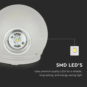 LED Kültéri fali lámpa LED/6W/230V 3000K IP65 szürke