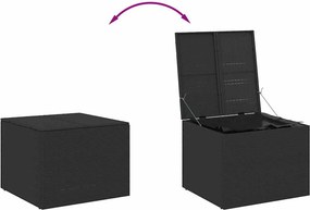 vidaXL fekete polyrattan kerti tárolóláda 291 L