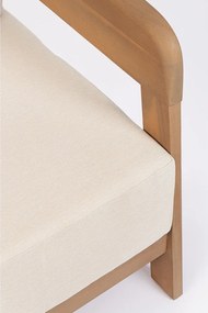 Natúr színű tömörfa kerti fotel Pablo – Bizzotto