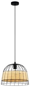 Eglo 55709 - Csillár zsinóron ANWICK 1xE27/40W/230V rattan