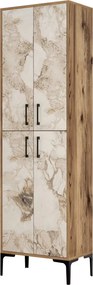Berlin A - Walnut, White Marble