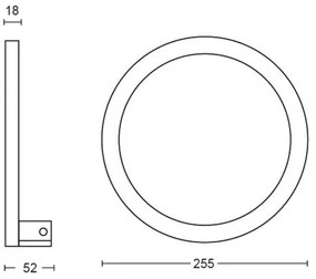 Philips 40901/30/P9-LED RGBW Dimmelhető fali lámpa Hue SANA LED/20W/230V