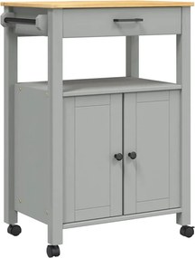 vidaXL MONZA tömör fenyőfa konyhai kocsi 60 x 40 x 88,5 cm