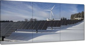 Festmények 120x60 Fotovoltaikus szélmalom