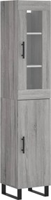 vidaXL szürke sonoma szerelt fa magasszekrény 34,5 x 34 x 180 cm