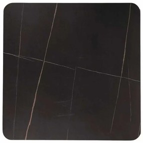 Espero étkezőasztal - négyzet, fekete márvány / fekete