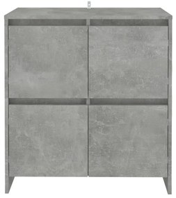 2 db betonszürke forgácslap tálalószekrény 70 x 41 x 75 cm