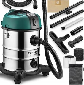 Ipari Porszívó Porzsák Nélküli Erős Nedves Száraz 3300W Por Gipsz Hamu