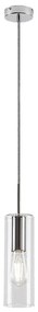 Rabalux 72048 - Csillár zsinóron ESTA 1xE27/40W/230V átlátszó/króm