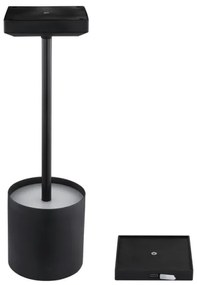 Globo 58487B - LED érintésvezérelt tölthető asztali lámpa DIXON 1,5W/5V 2200 mAh fekete
