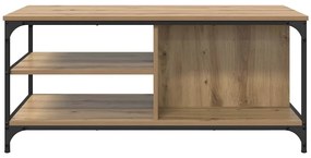 vidaXL Dohányzóasztal Artisan tölgy 100 x 50 x 45 cm Faanyag