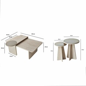 Luna 4 - Travertine
