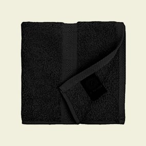 Fekete luxus pamut törölköző 30x30 cm