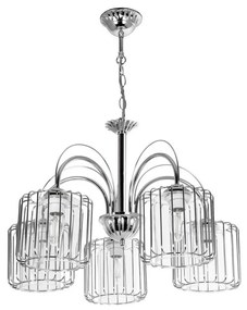 Csillár láncon 5xE27/60W/230V