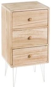 Natúr színű egzotikus fa éjjeliszekrény Natural Way – Casa Selección