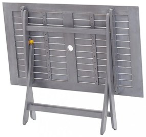 tömör akácfa összecsukható kerti asztal 120 x 70 x 75 cm