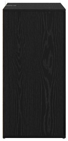 Széf fiókkal Fekete tölgy 59 x 39 x 80 cm Faanyag