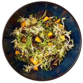 Fekete-kék kőedény tál ø 30 cm Gastro Dark Blue/Black – Bitz