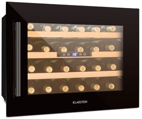 Klarstein Vinsider 24 Onyx Edition, beépített borhűtő, G energiahatékonysági osztály G osztály