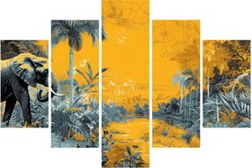 Kép - Elefánt a természetben (150x105 cm)