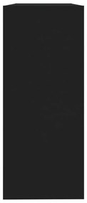 Fekete térelválasztó könyvszekrény 100 x 30 x 72 cm