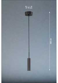 Fekete LED dimmelhető függőlámpa ø 10 cm Stina – Fischer &amp; Honsel