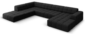 Antracitszürke sarokkanapé (bal oldali-U alakú) Chicago – Cosmopolitan Design