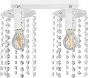 Csillár Mennyezeti Függőlámpa Crystal 2 Fehér