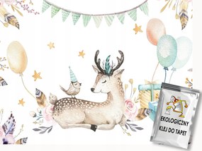 Fotótapéta Flizelina Skandináv akvarell szarvas 350x250 ragasztó