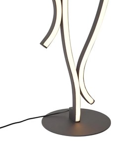 Design állólámpa fekete, LED-del, dimmelhető - Ying