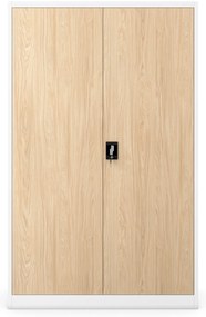 JAN II cabinet white RAL9003 sonoma oak H1850*W1150*D400