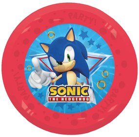 Sonic a sündisznó Sega micro prémium műanyag lapostányér 4 db-os szett 21 cm