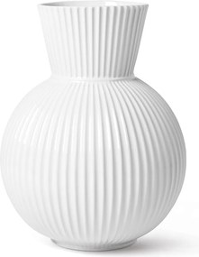 Lyngby Porcelain Tura Váza virágokhoz, 34 cm, Fehér