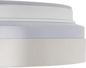 Kanlux 46282-LED Fényerőszabályozható LIXAN 65W/230V 3000-6500K Ø 48,6 cm fehér/ezüst + távirányító