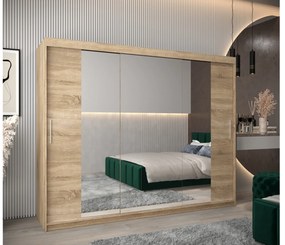 Ruhásszekrény 250 cm Toki 2 (szonoma tölgy + szonoma tölgy). 1065040