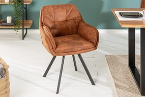 LOUNGER design szék - barna