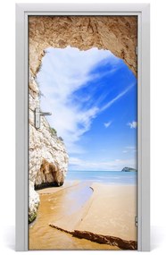 Ajtó tapéta A barlang a tenger 75x205 cm