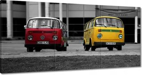 Vászonkép 60x30 Piros és sárga Vw