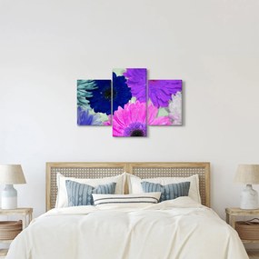 Színes virágok képe (90x60 cm)