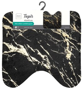 Fekete-aranyszínű fürdőszobai kilépő 45x45 cm Aquamarbre – douceur d'intérieur