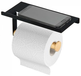 Altom PHONE WC-papír tartó, 18 x 10 cm,fekete