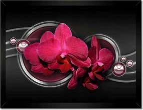 Poszterek keretben 40x30 Absztrakt orchideával