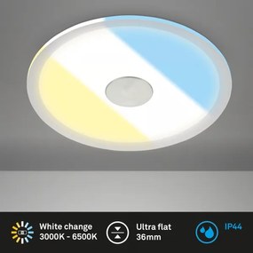 Briloner 7481019 - LED fürdőszobai beépíthető mennyezeti lámpa LED/12W/230V 3000/4000/6500K IP44 fehér