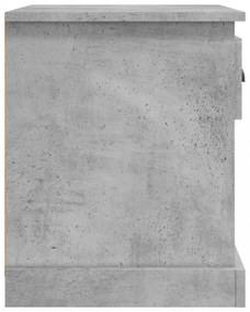 betonszürke szerelt fa éjjeliszekrény 39 x 39 x 47,5 cm